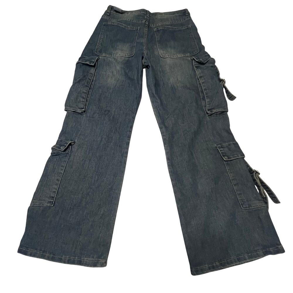 Love SoHo Denim Cargo Wide leg Jeans Sz 11 - Picture 2 of 9